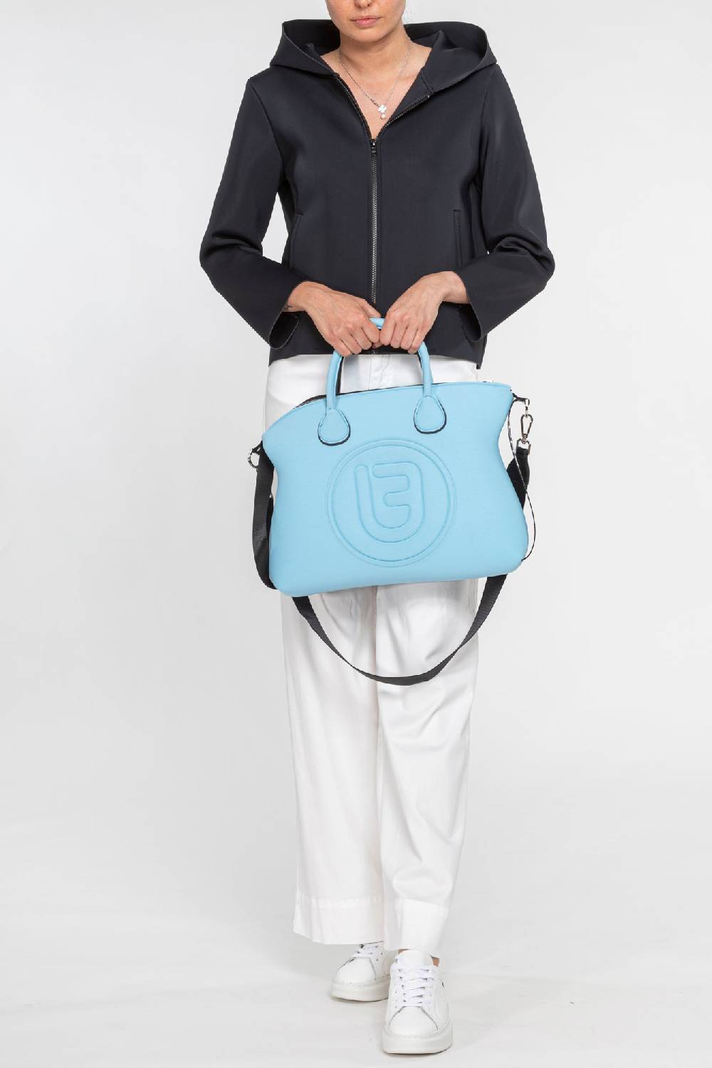L.Pucci Pescara Tekno Fabric Black - Black Shopping Online