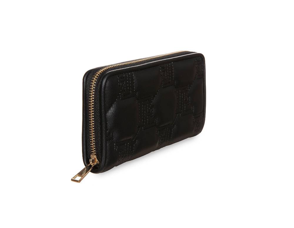 L.Pucci Placida Logo Black Wallet Sconto