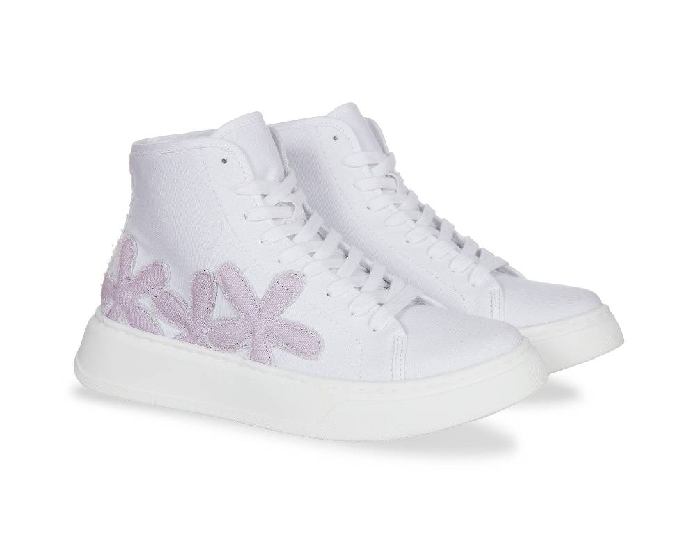 L.Pucci Basket P91223C White-Lilac Italy