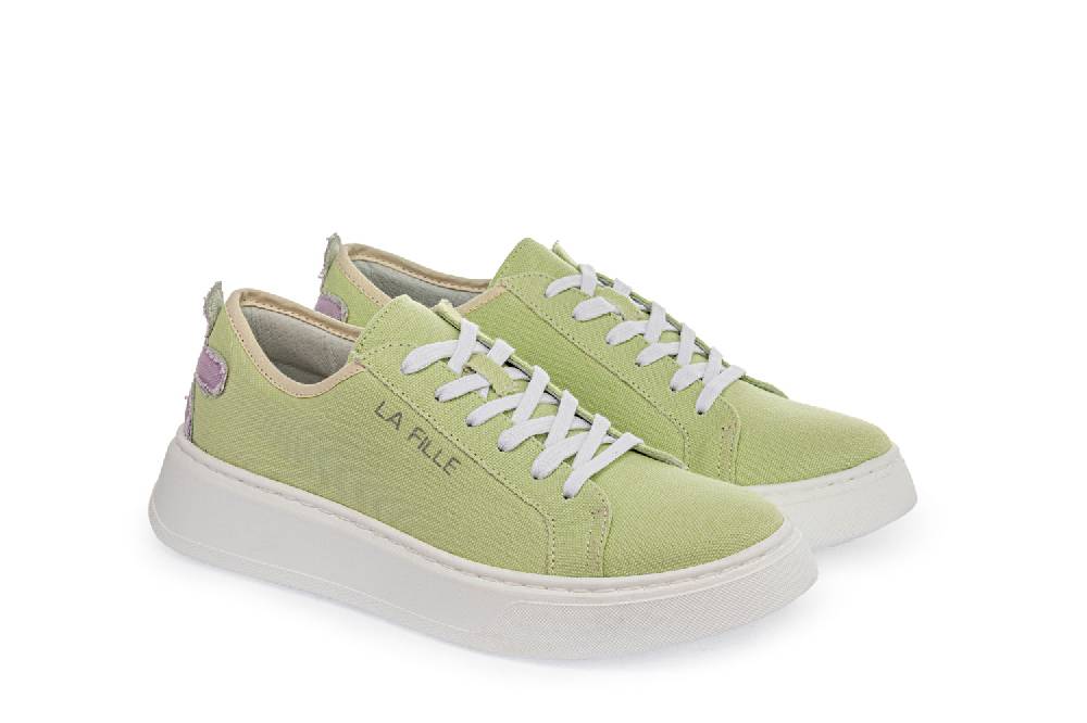 L.Pucci Sneakers P91222C Water Green-Lilac Italia