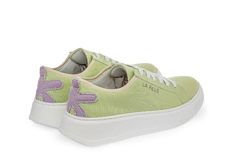 L.Pucci Sneakers P91222C Water Green-Lilac Italia
