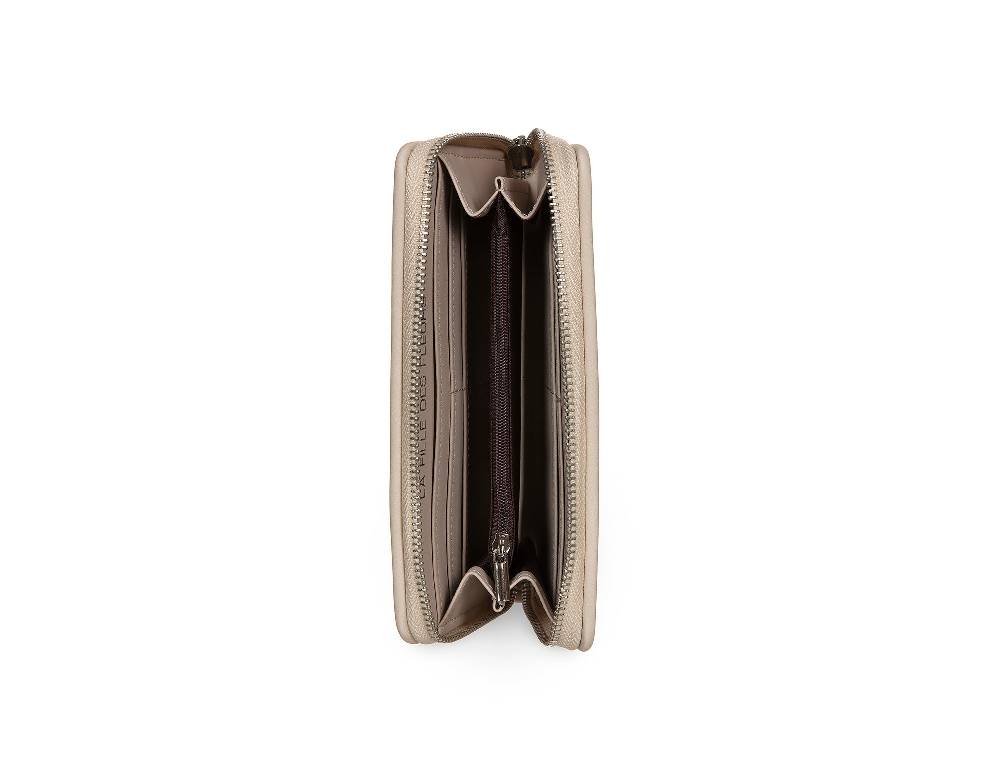 L.Pucci Placida Reindeer Sand wallet Negozi Online