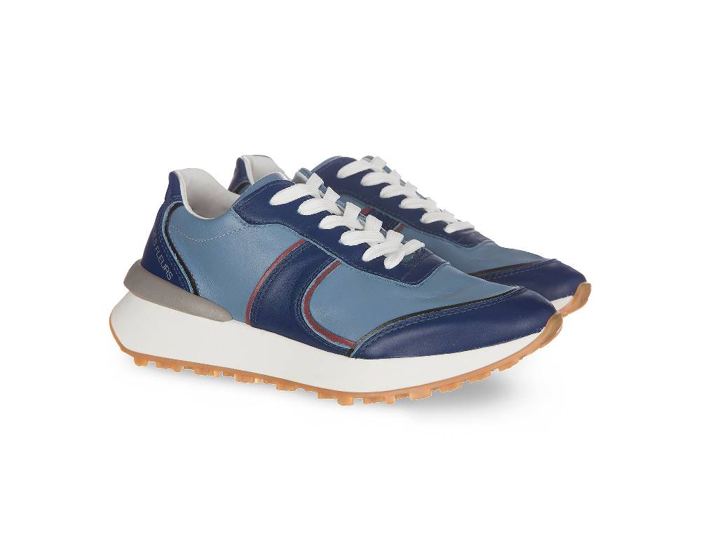 L.Pucci Missouri Blue Leather Convenienza