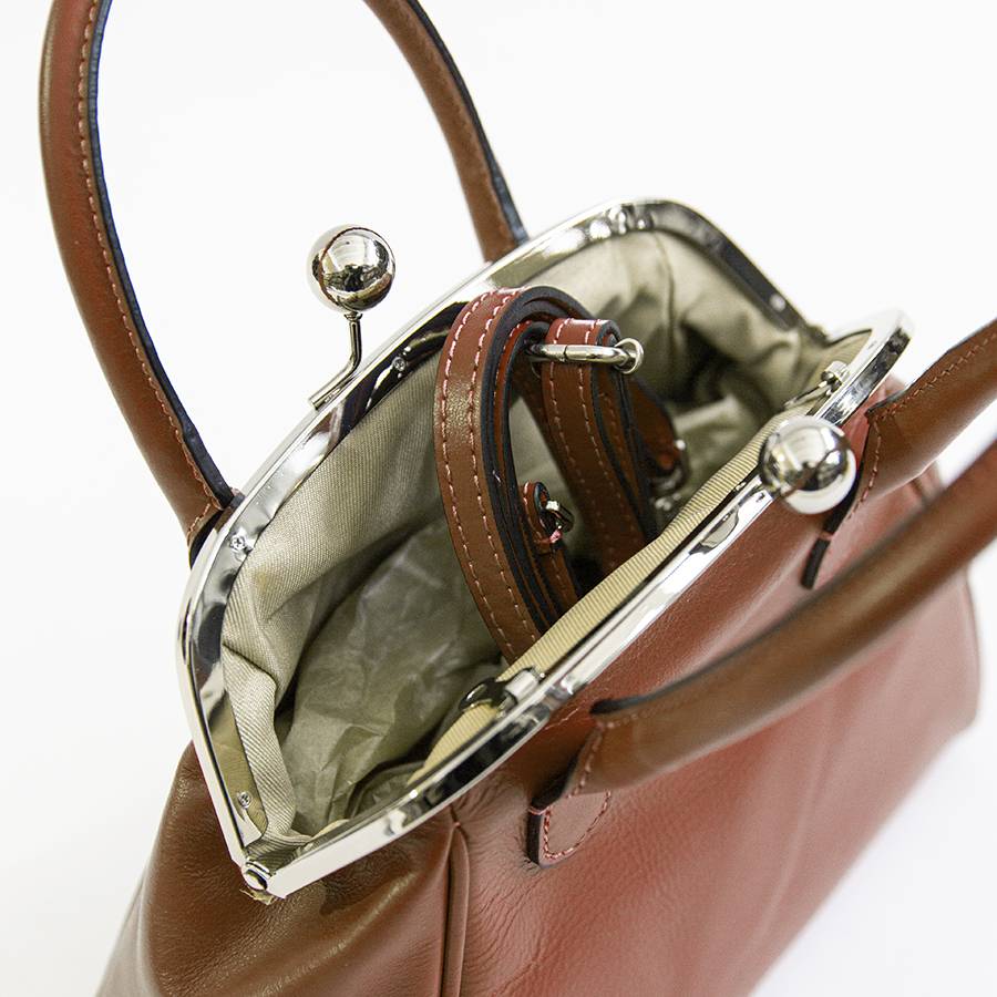 Laura Di Maggio NONNA – Borsa a clutch in nappa cuoio Online