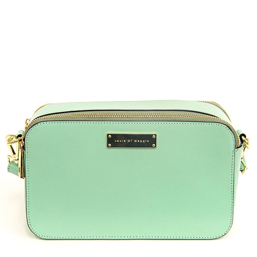 Laura Di Maggio ANDY – Borsa saponetta in pelle turchese Vendite Flash