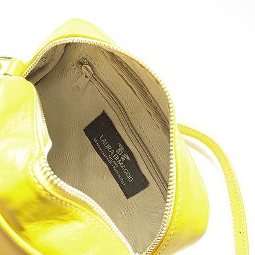 Laura Di Maggio COCCA – Borsa da Sera in Pelle Soft Trapuntato – Lime In Saldo