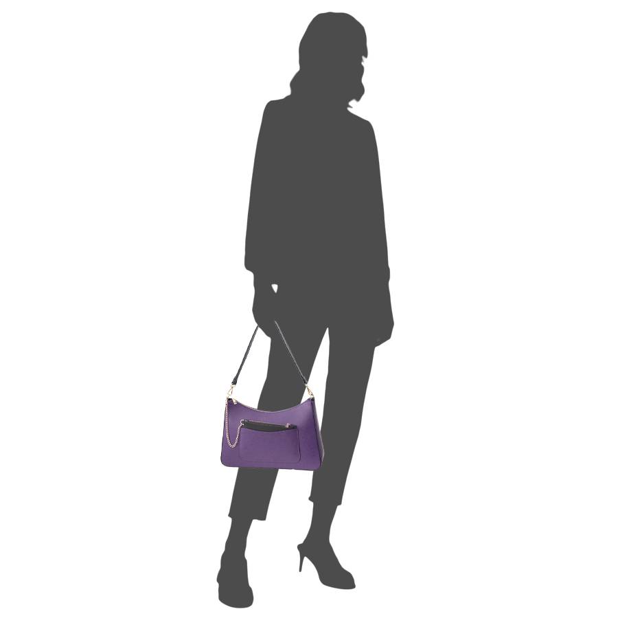 Laura Di Maggio LENA – Borsa a spalla in pelle elegant viola Only for today