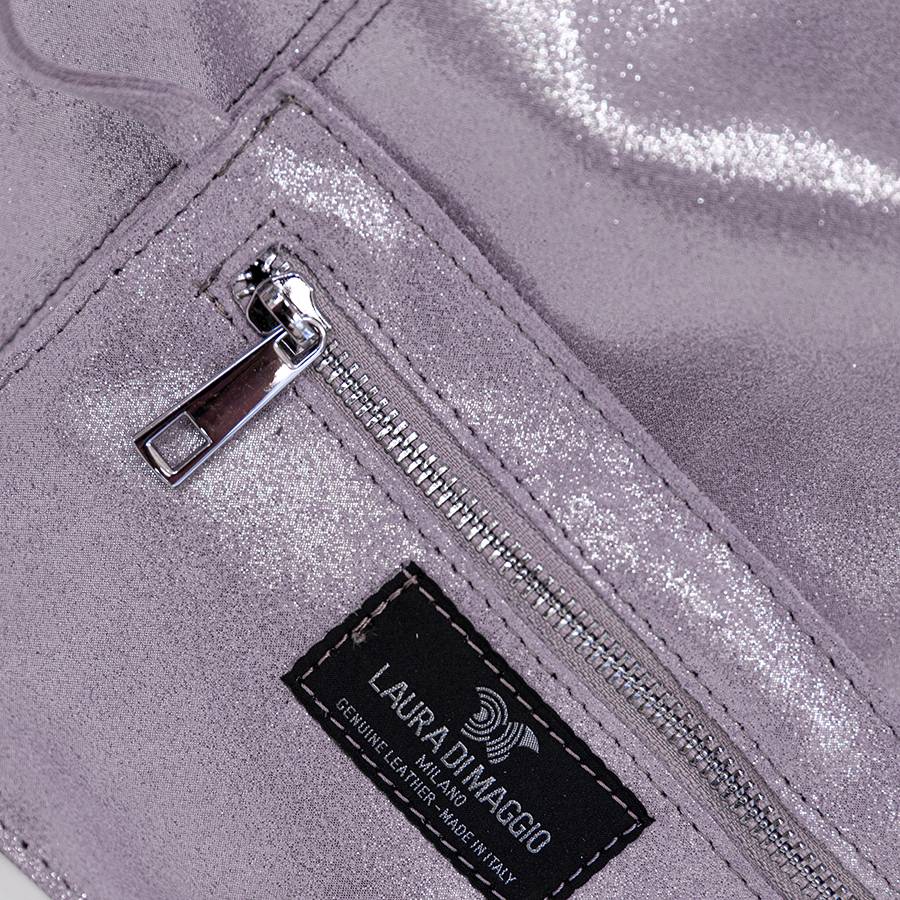 Laura Di Maggio GLIETTER – sacca in pelle glitter lilla Shopping Online