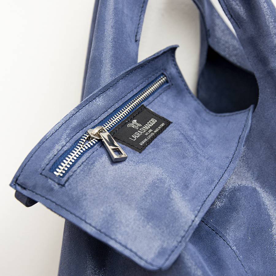 Laura Di Maggio LE SAC – sacca in pelle glitter blu Sottocosto