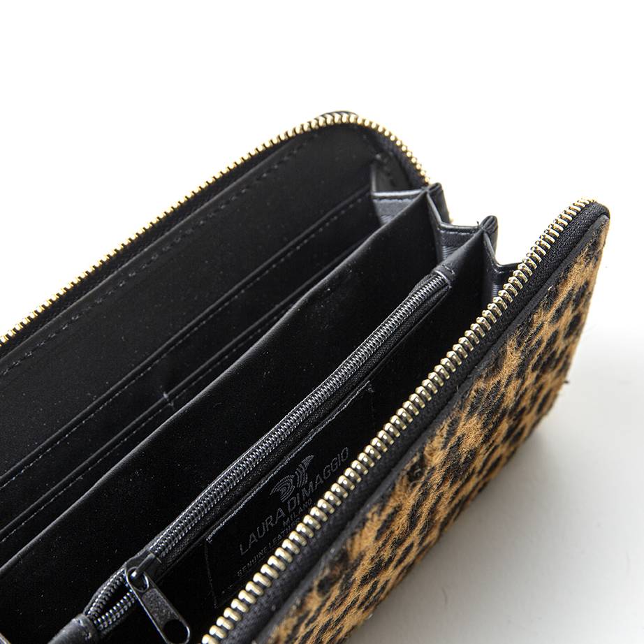 Laura Di Maggio Leopard – portafoglio in cavallino stampato Outlet