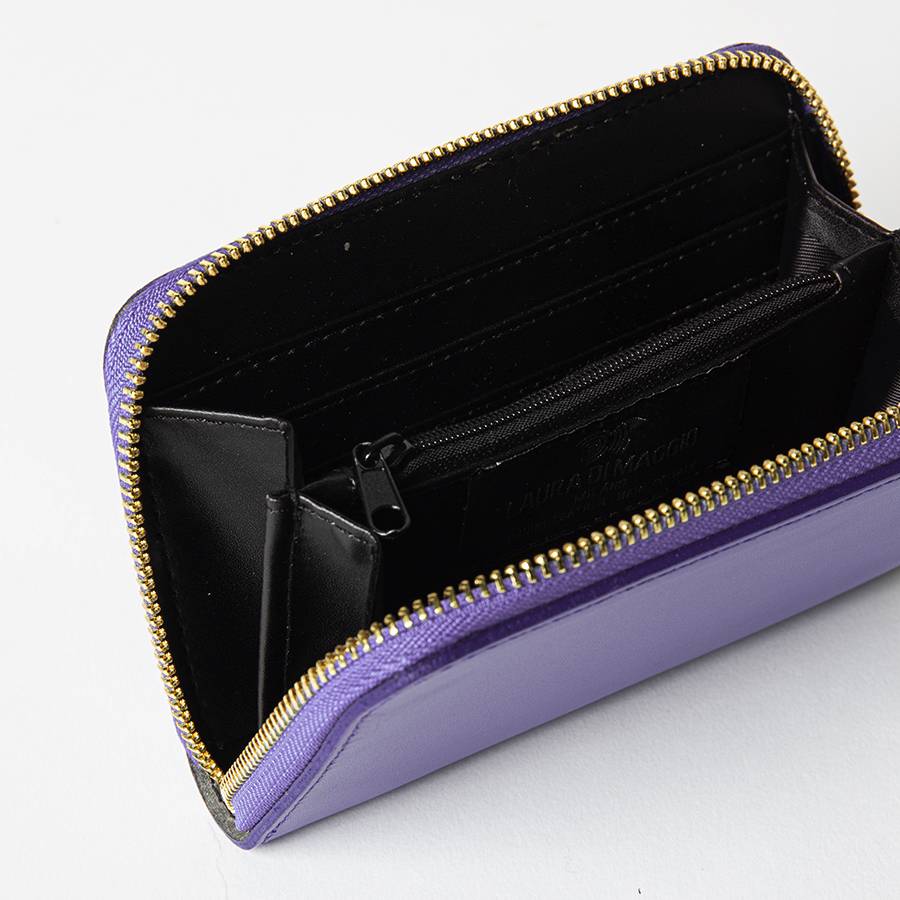 Laura Di Maggio ELEGANT MINI – portafoglio in pelle elegant viola Italia