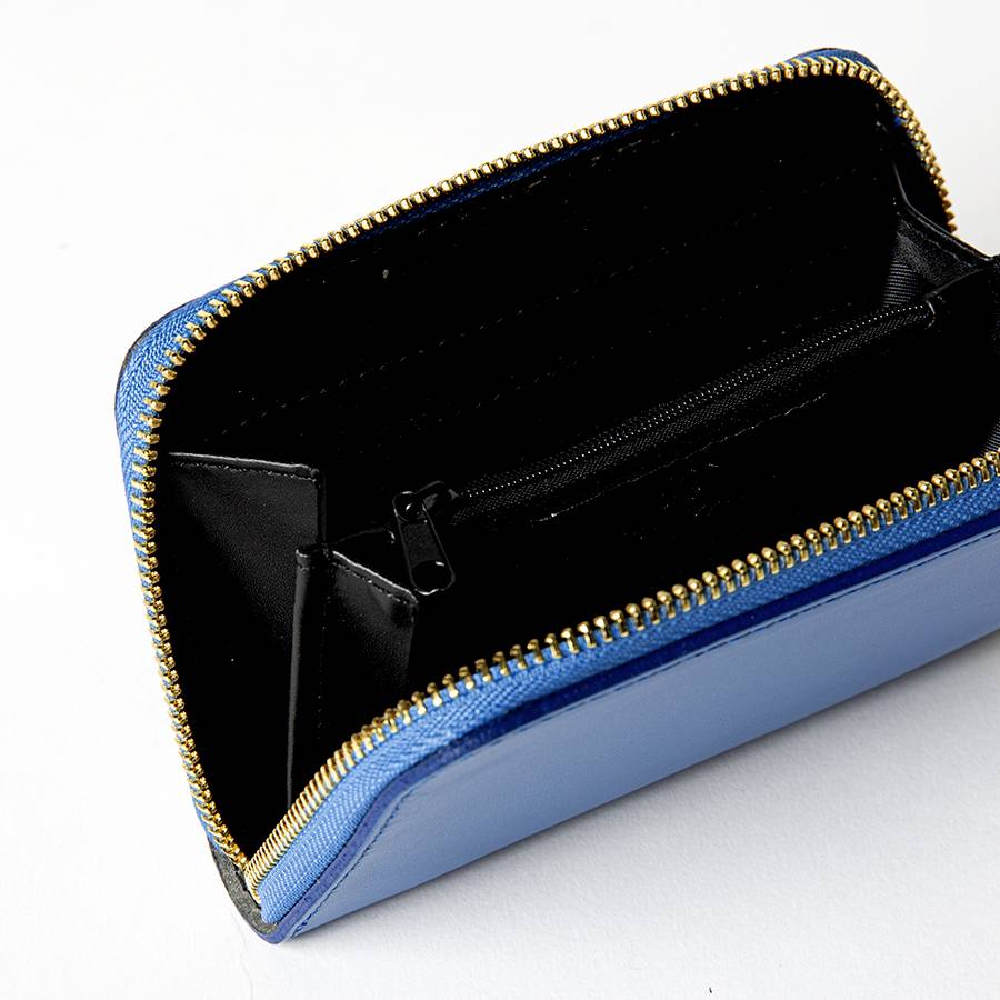 Laura Di Maggio ELEGANT MINI – portafoglio in pelle elegant blu In Linea