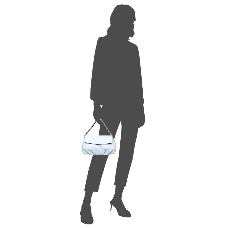 Laura Di Maggio BONBON – Borsa da sera in pelle soft azzurra Offerta