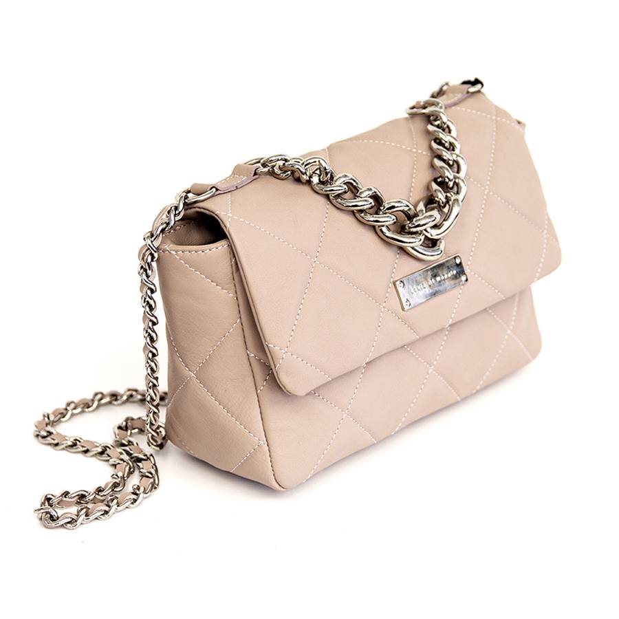 Laura Di Maggio EDITH – borsa trapuntata elegant cipria Vendita Calda