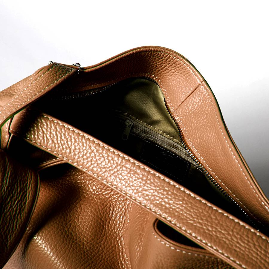 Laura Di Maggio VENICE – Zaino/borsa in pelle dollaro cuoio Pezzi Unici