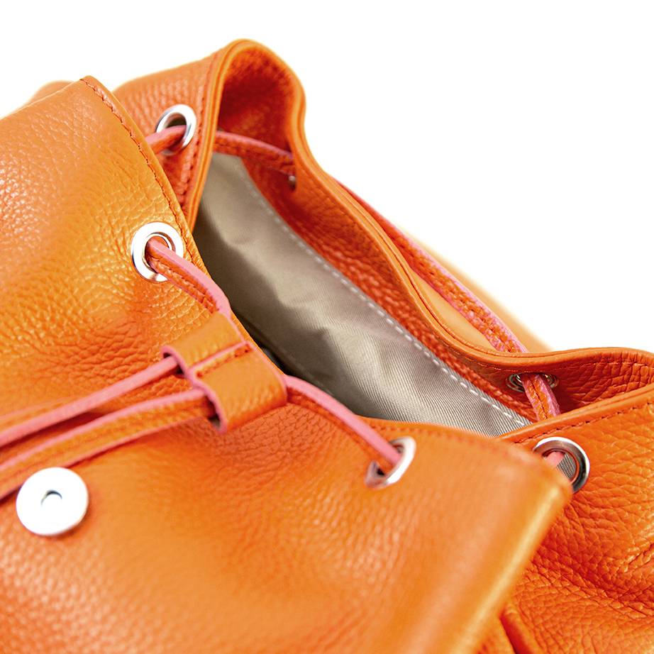 Laura Di Maggio LEIDA – Zaino in pelle dollaro arancio Fino Al -60%