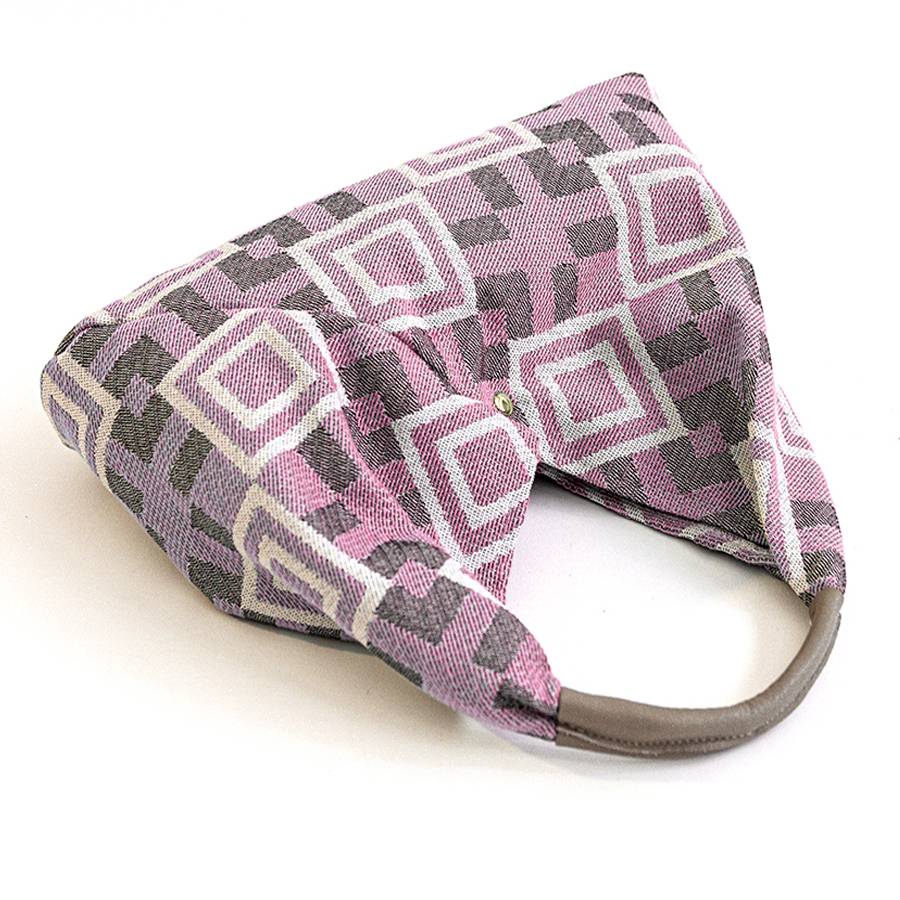 Laura Di Maggio FANTASY MAXI – Sacca in tessuto stampato rosa Offerta
