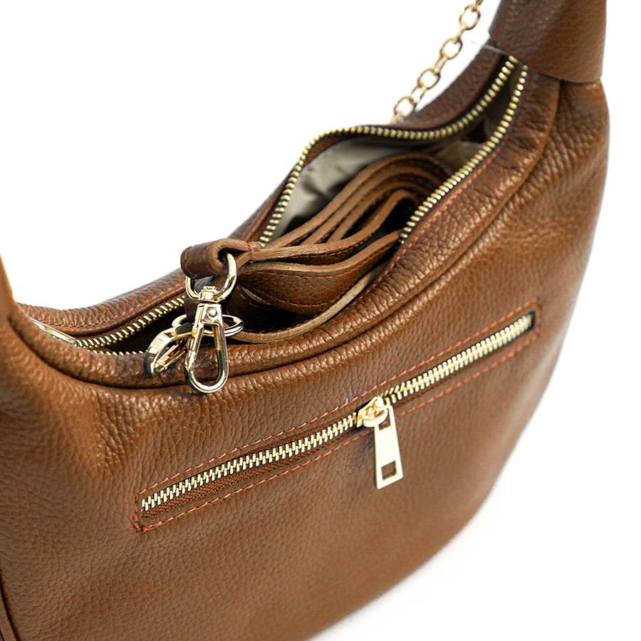 Laura Di Maggio MOON – Borsa a spalla in pelle cuoio Vendite Flash