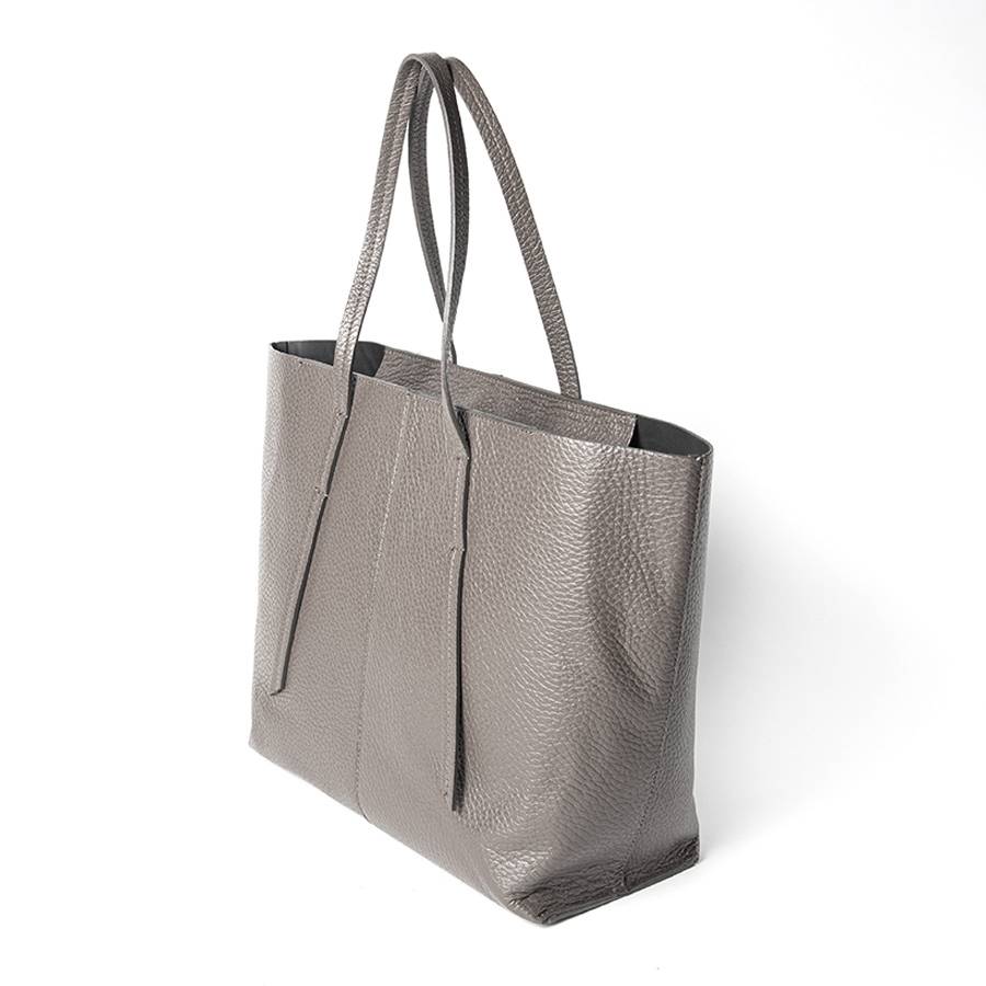 Laura Di Maggio MARGÒ – Shopper in pelle dollaro taupe In Linea