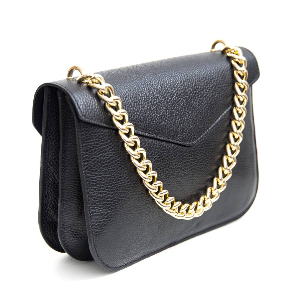 Laura Di Maggio PENNY – Postina in pelle dollaro nera Shopping Online