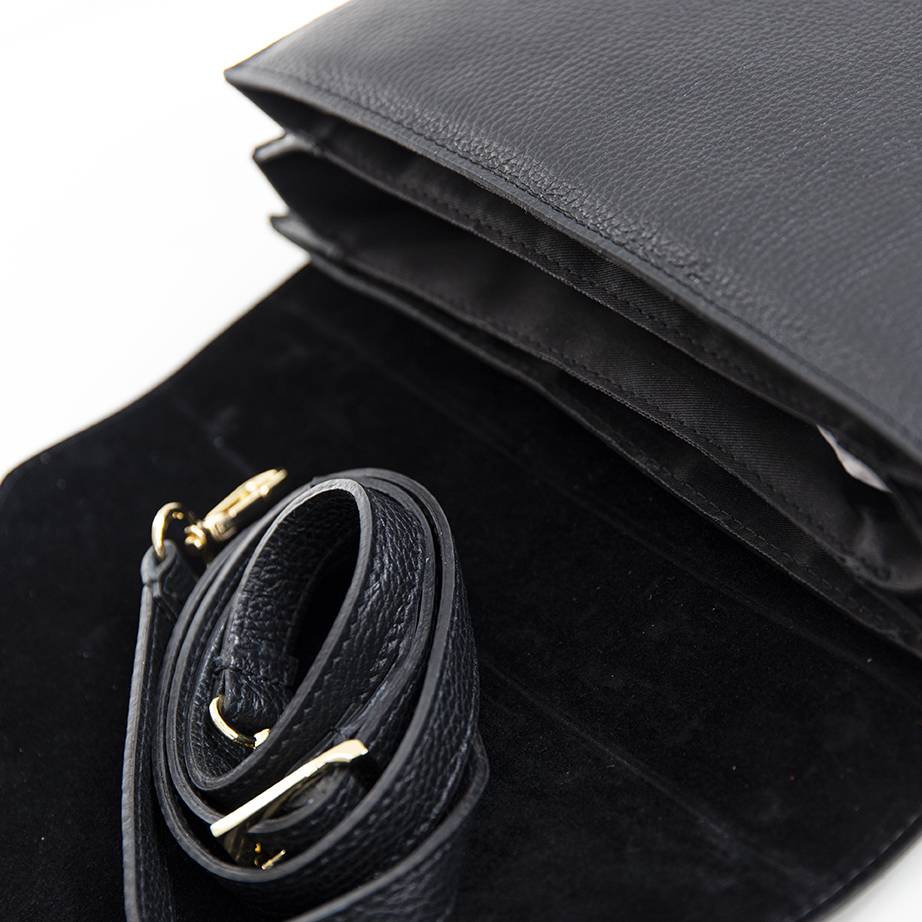 Laura Di Maggio PENNY – Postina in pelle dollaro nera Shopping Online