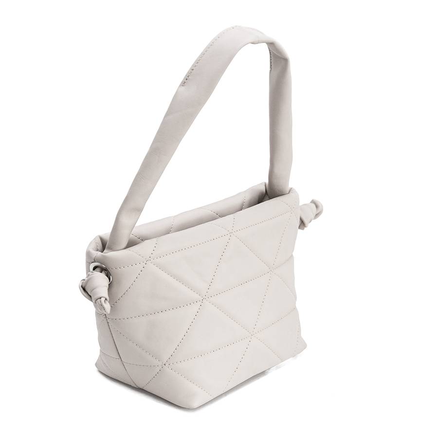 Laura Di Maggio RITA – borsa in pelle soft trapuntato latte Convenienza