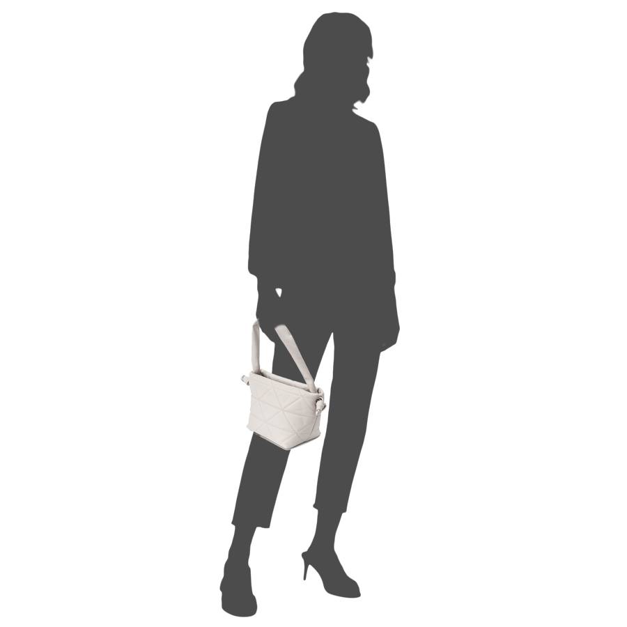 Laura Di Maggio RITA – borsa in pelle soft trapuntato latte Convenienza