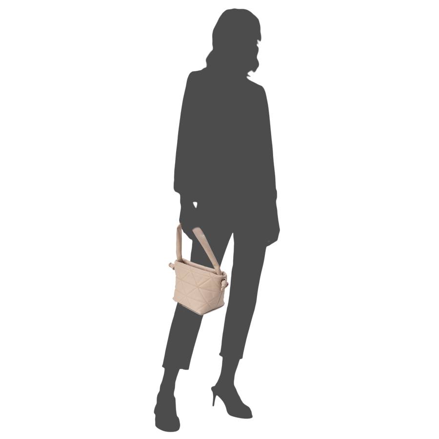 Laura Di Maggio RITA – borsa in pelle soft trapuntato cipria Novità