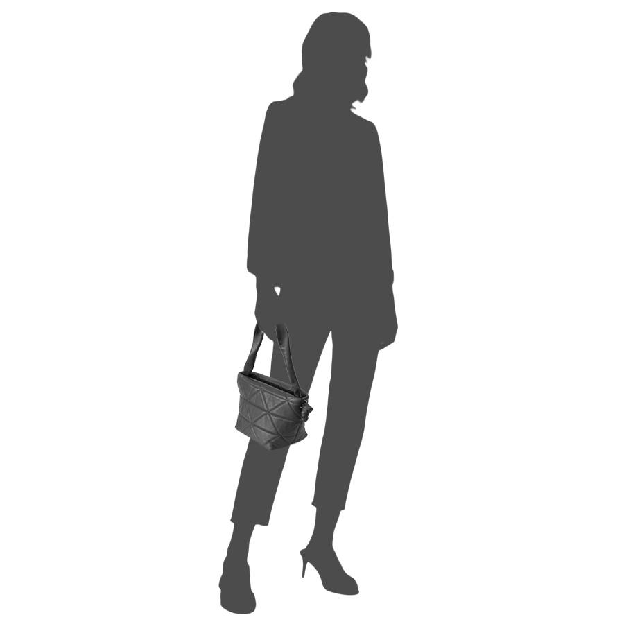 Laura Di Maggio RITA – borsa in pelle soft trapuntato nero Presa