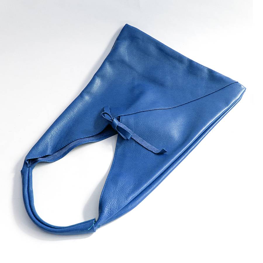 Laura Di Maggio LINA – Maxi sacca in pelle blu Hotsell