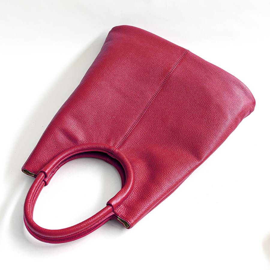 Laura Di Maggio INDIA – Maxi borsa con manico tondo in pelle azalea Vendite Flash