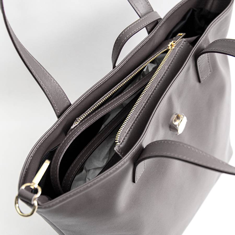 Laura Di Maggio LADY – shopping in pelle soft acacia Italia