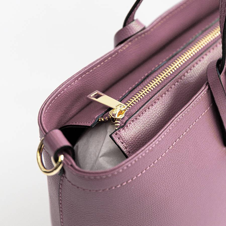 Laura Di Maggio NIKITA – Shopping in pelle saffiano malva Offerta speciale