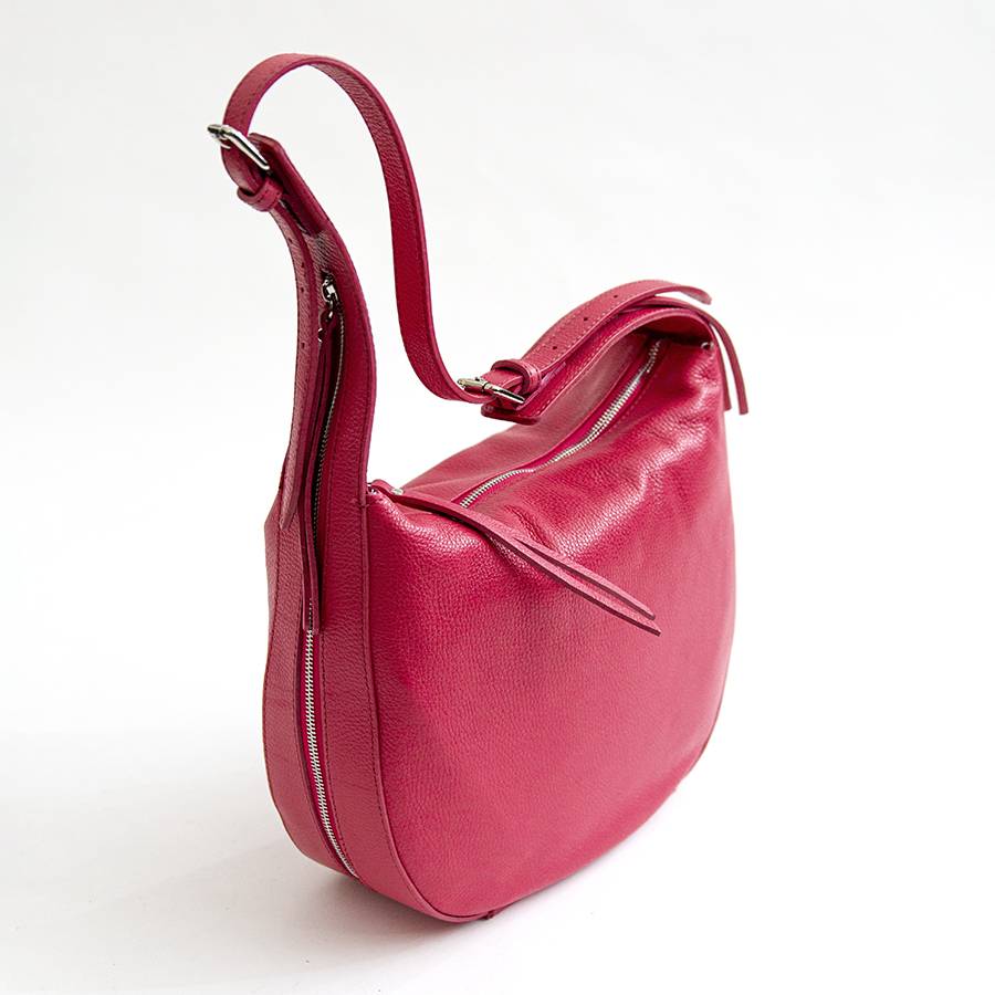 Laura Di Maggio VIKY – Sacca con manico regolabile in pelle azalea In Linea
