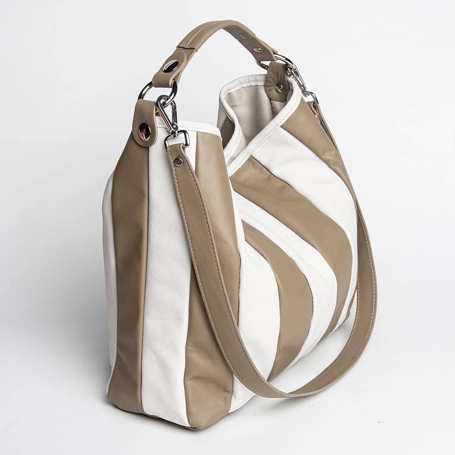 Laura Di Maggio TESSA SMALL – Sacca in pelle nappa trapuntata taupe Vendita