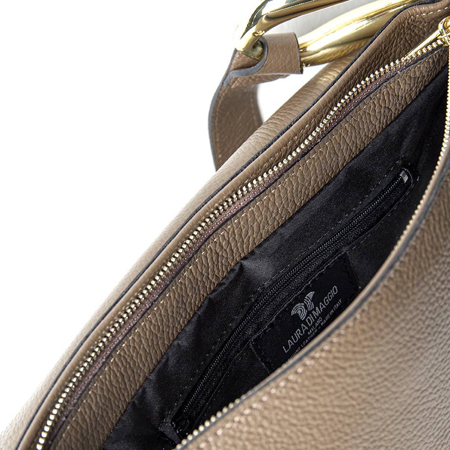 Laura Di Maggio ZELDA – borsa a spalla in pelle taupe Enormi sconti