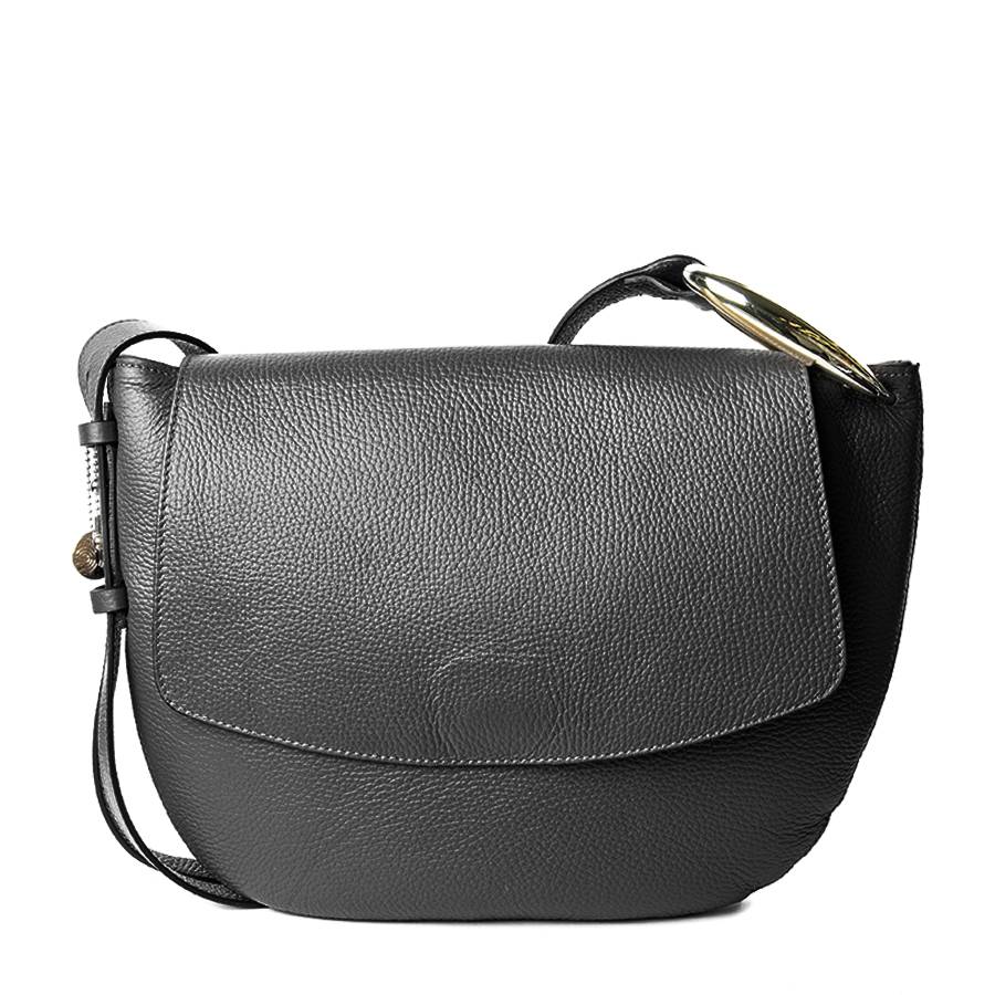 Laura Di Maggio ZELDA – borsa a spalla in pelle nera Sottocosto