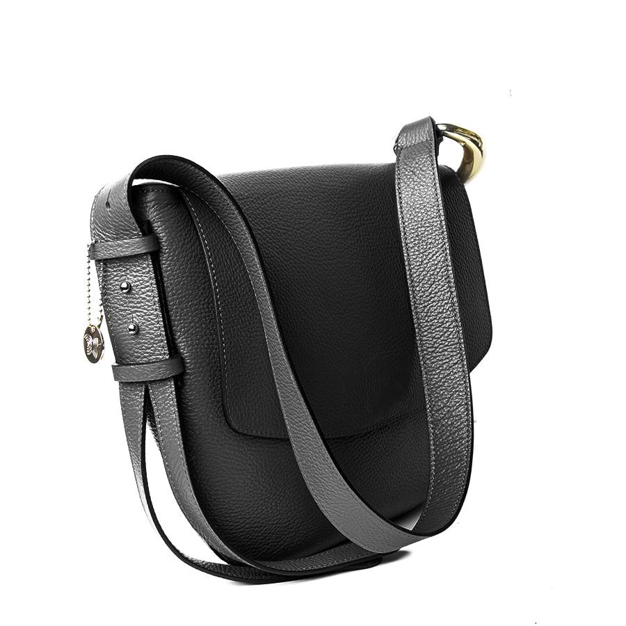 Laura Di Maggio ZELDA – borsa a spalla in pelle nera Sottocosto