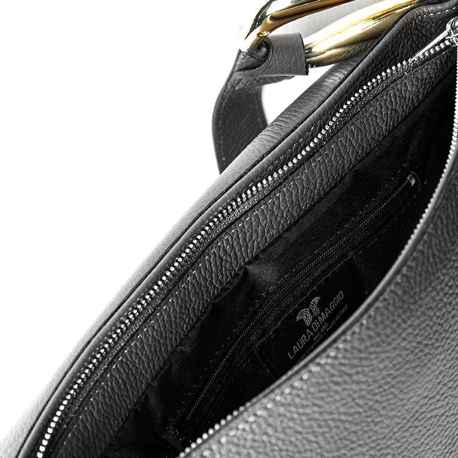 Laura Di Maggio ZELDA – borsa a spalla in pelle nera Sottocosto