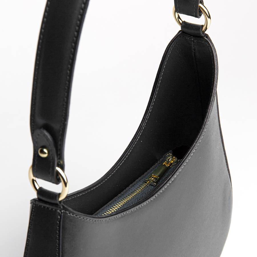 Laura Di Maggio EDI – borsa Hobo in pelle elegant nero In Linea
