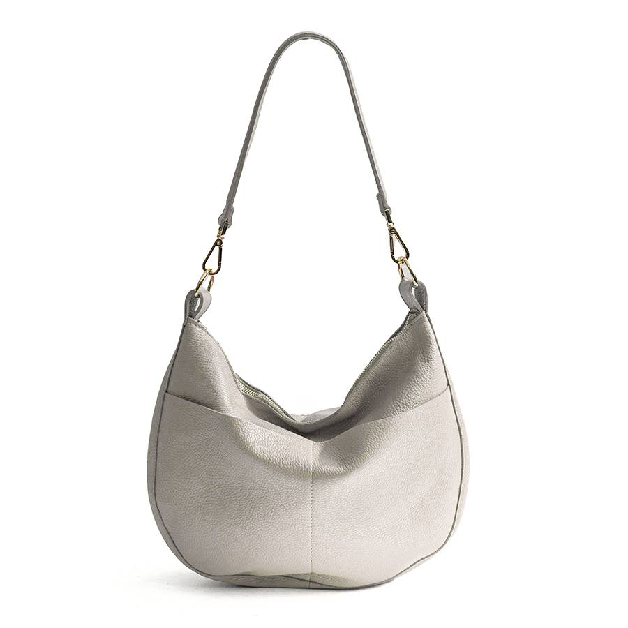 Laura Di Maggio LOREN – Sacca con tasche in pelle latte