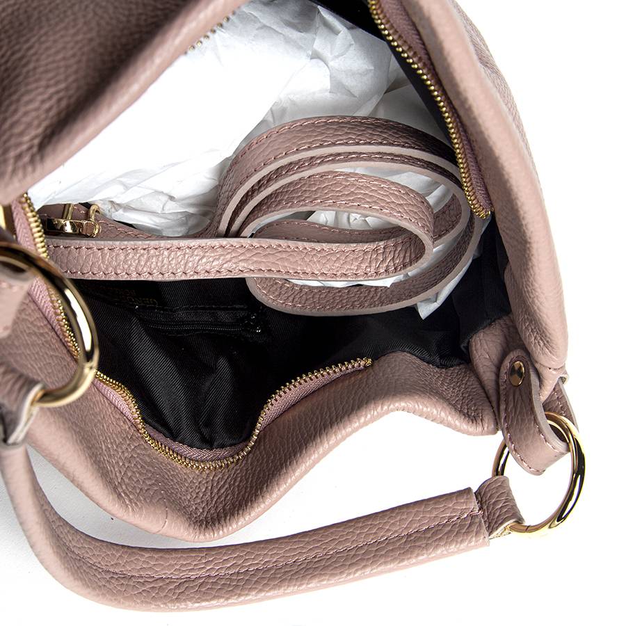 Laura Di Maggio JENNY – Sacca morbida in pelle dollaro rosa antico Promozione Limitata