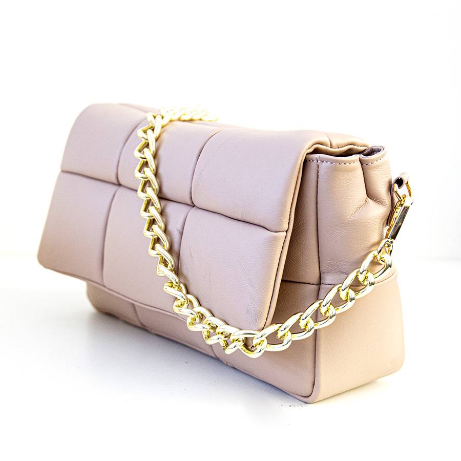 Laura Di Maggio DOLCE – Borsa in nappa trapuntata cipria Hotsell