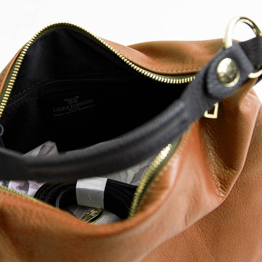 Laura Di Maggio DEMY – Sacca in pelle nappa mattone Vendite stagionali