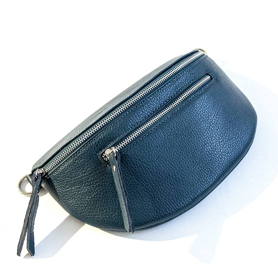 Laura Di Maggio MARSUPIO in pelle dollaro petrolio Offerta migliore