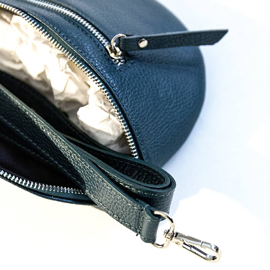 Laura Di Maggio MARSUPIO in pelle dollaro petrolio Offerta migliore