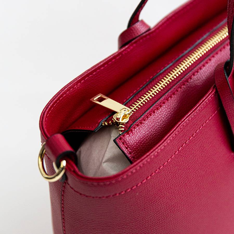 Laura Di Maggio NIKITA – Shopping in pelle saffiano rubino Enormi risparmi