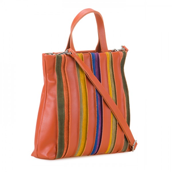 Mywalit Borsa Shopper Laguna in pelle e camoscio Lucca Presa