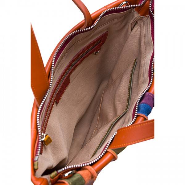 Mywalit Borsa Shopper Laguna in pelle e camoscio Lucca Presa