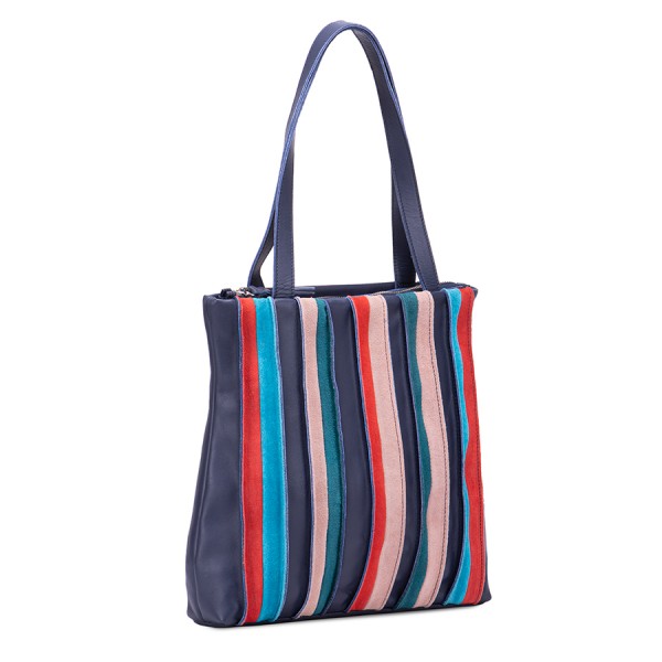 Mywalit Borsa shopping Laguna piccola Blu Economico